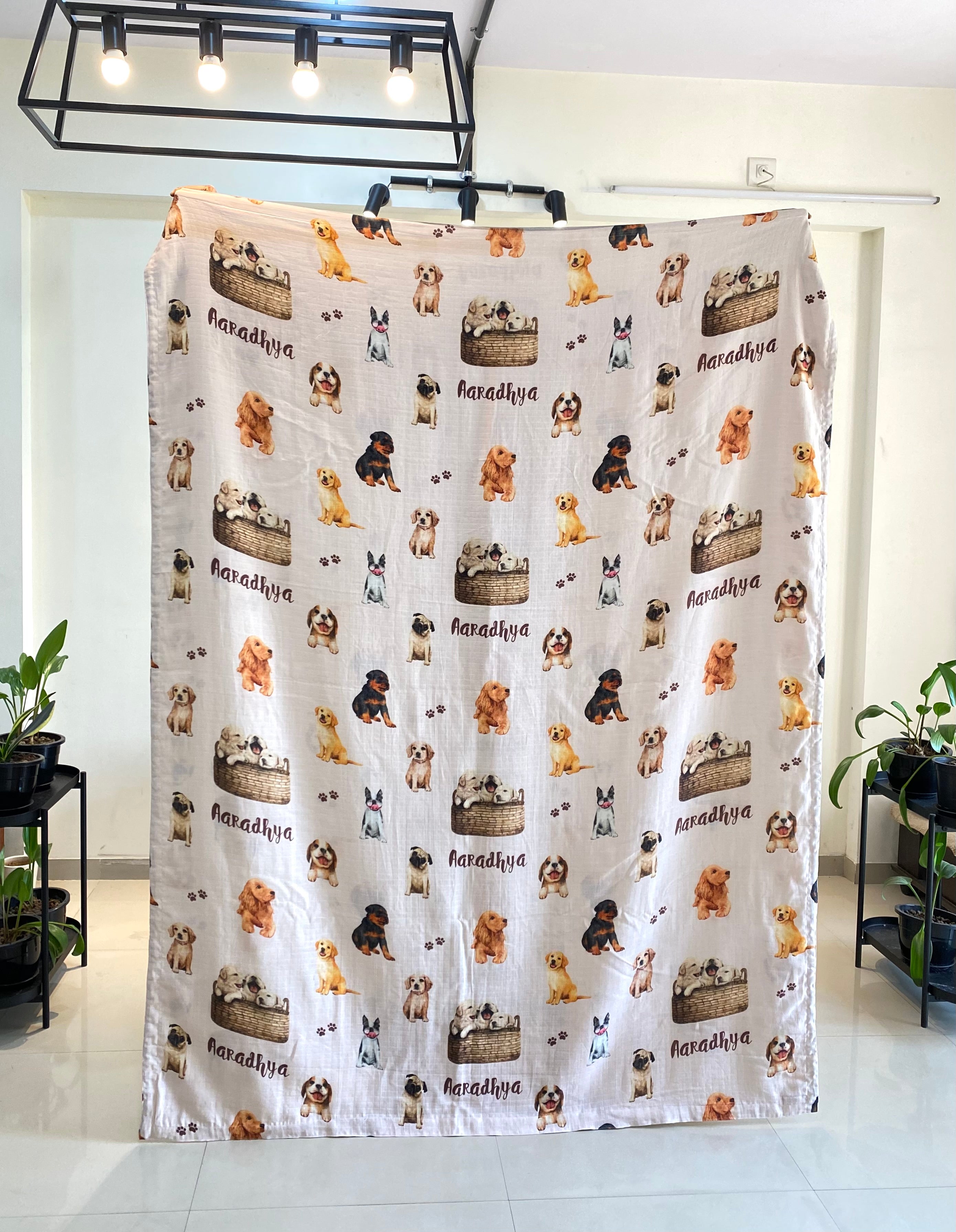 Little Puppies Customised Blanket